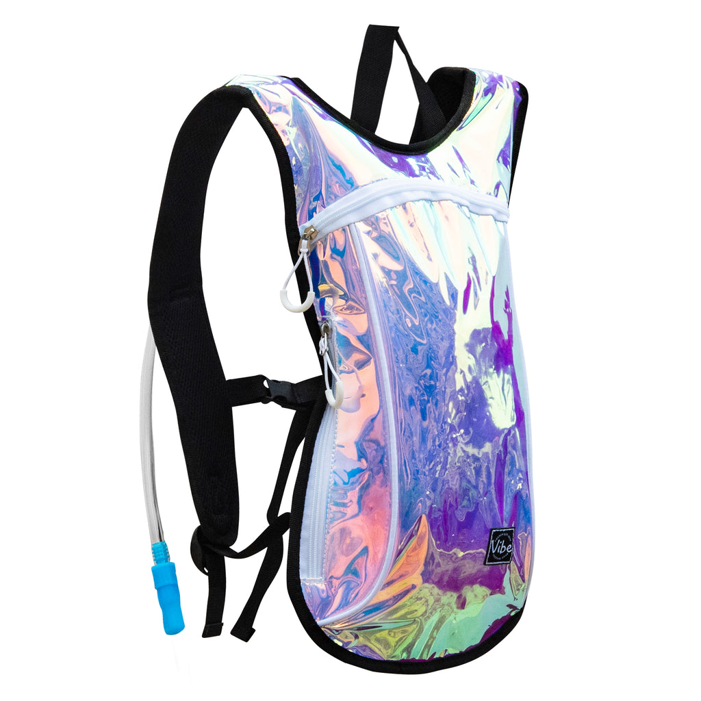 Hydration Backpack - Gold & Pink Iridescent Holographic