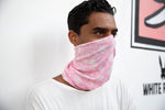 Bandana Face Mask - Pink Palm Tree Smiley