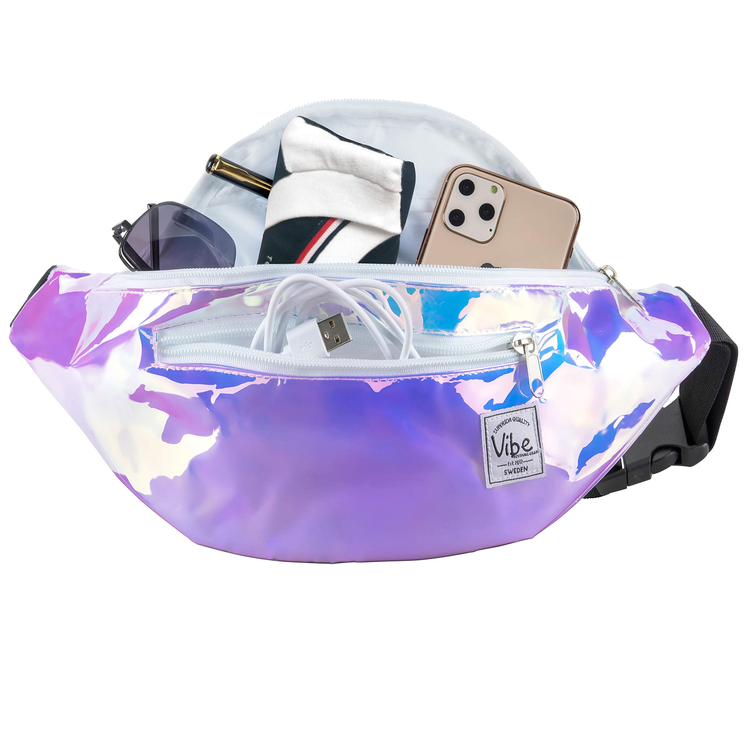 Fanny Pack - Pink & Gold Holographic Iridiscent