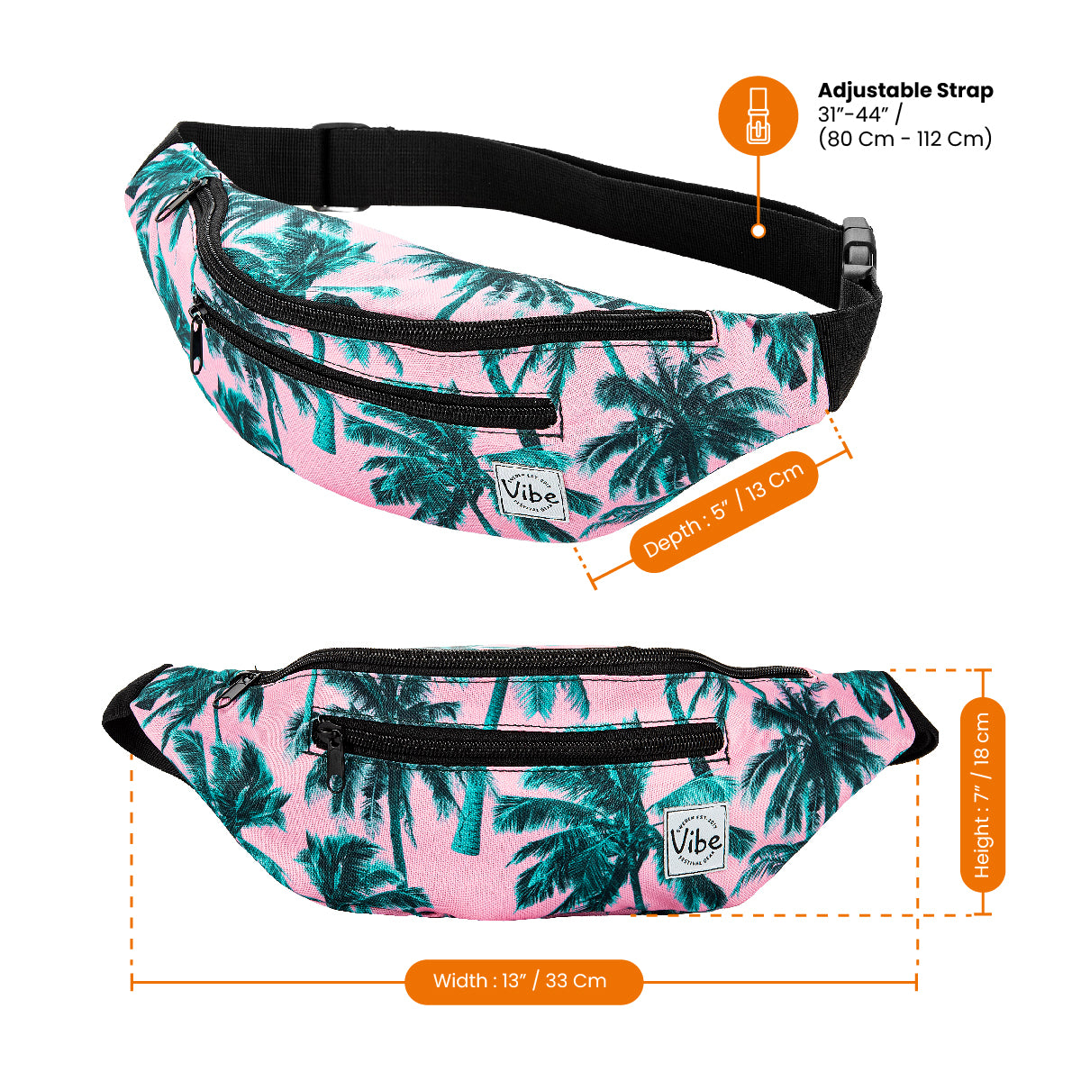 Fanny Pack  - Palm Leaves